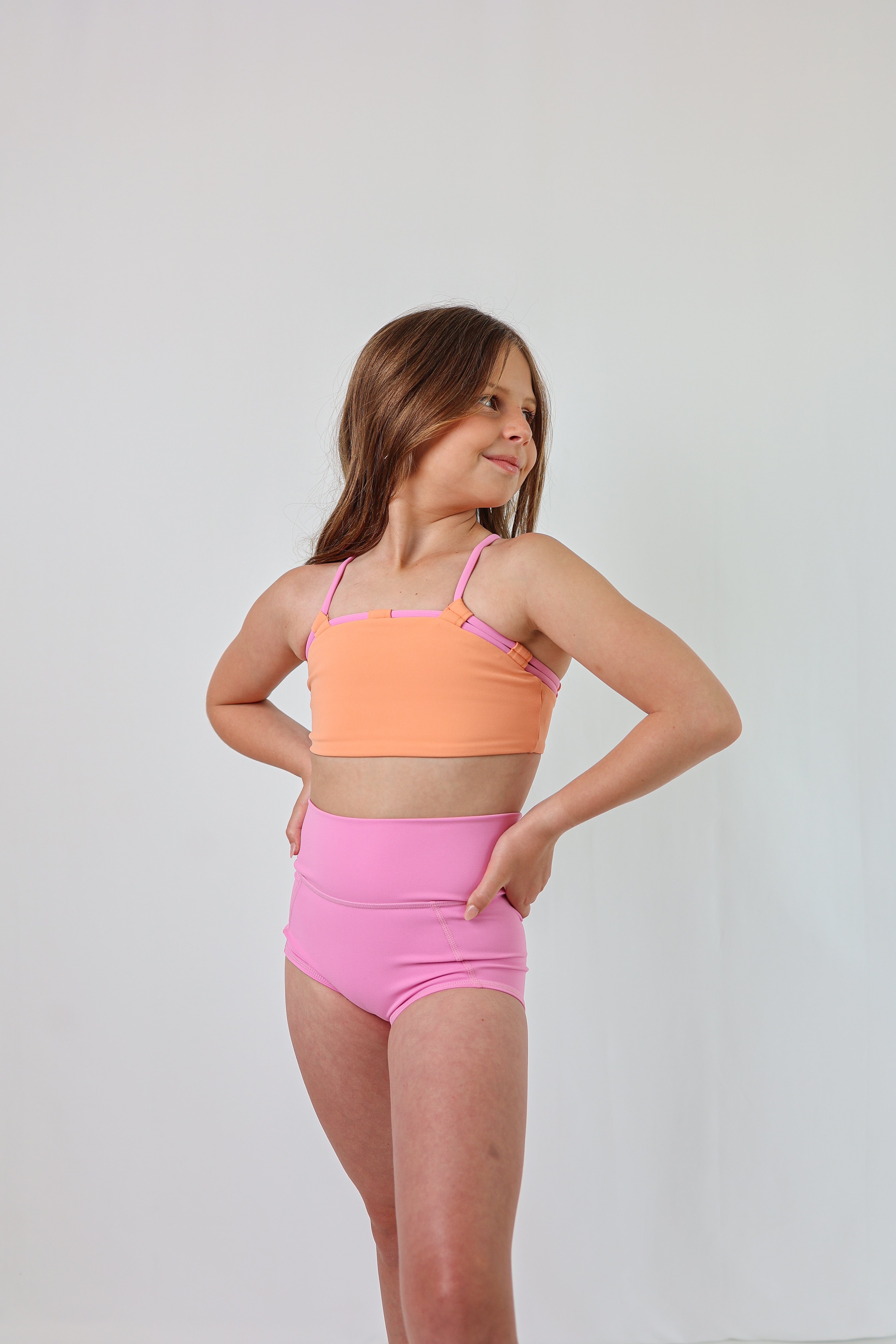 Mabel - Feminine Dance Crop Top with Woven Detail | Wilde Eight