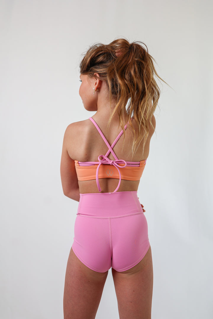 Mabel - Feminine Dance Crop Top with Woven Detail | Wilde Eight